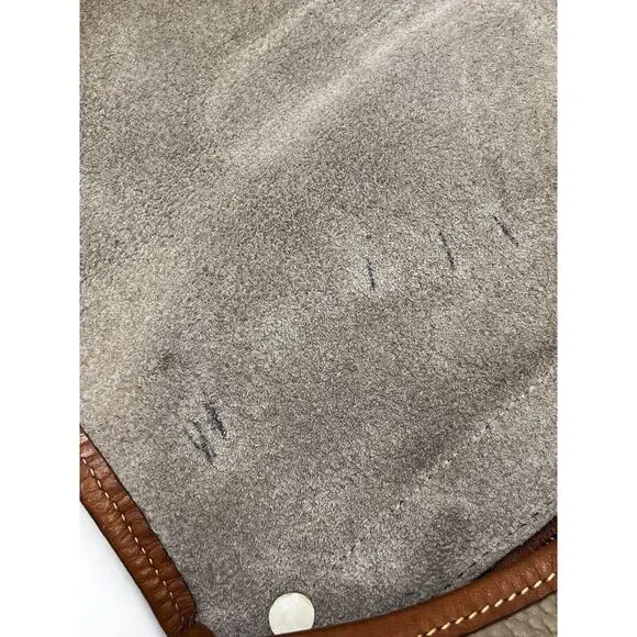 Dooney & Bourke Authenticated Vintage ALW Taupe Saddle Bag Cavalry Troop USA - Picture 9 of 15